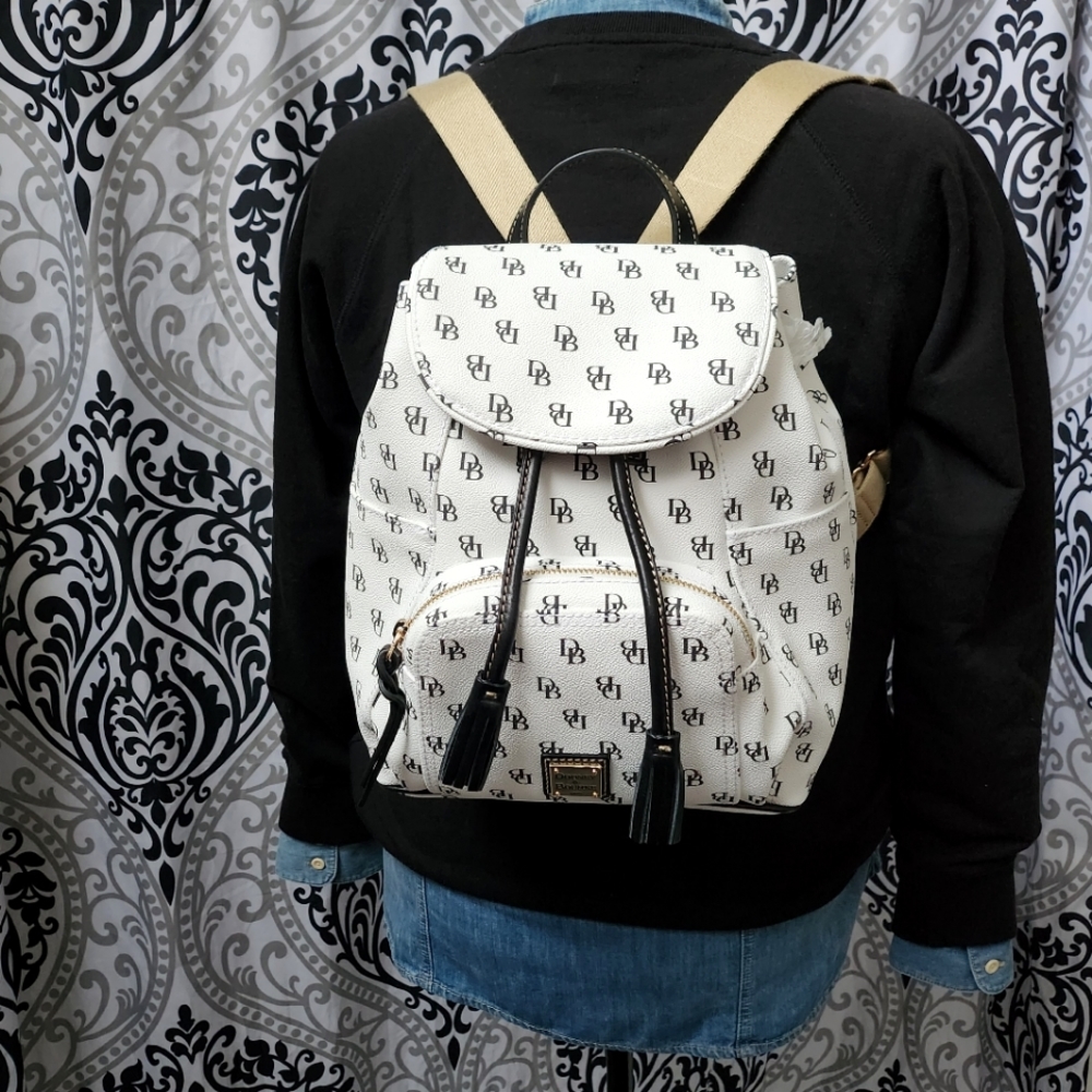 Rare DB White Gretta Monogram Backpack - Picture 4 of 16
